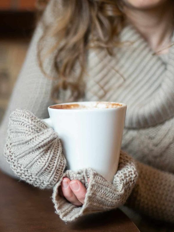 Warm mug of coffee